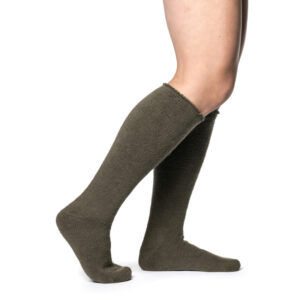 Woolpower Socks Knee High 600 Pine Green Woman
