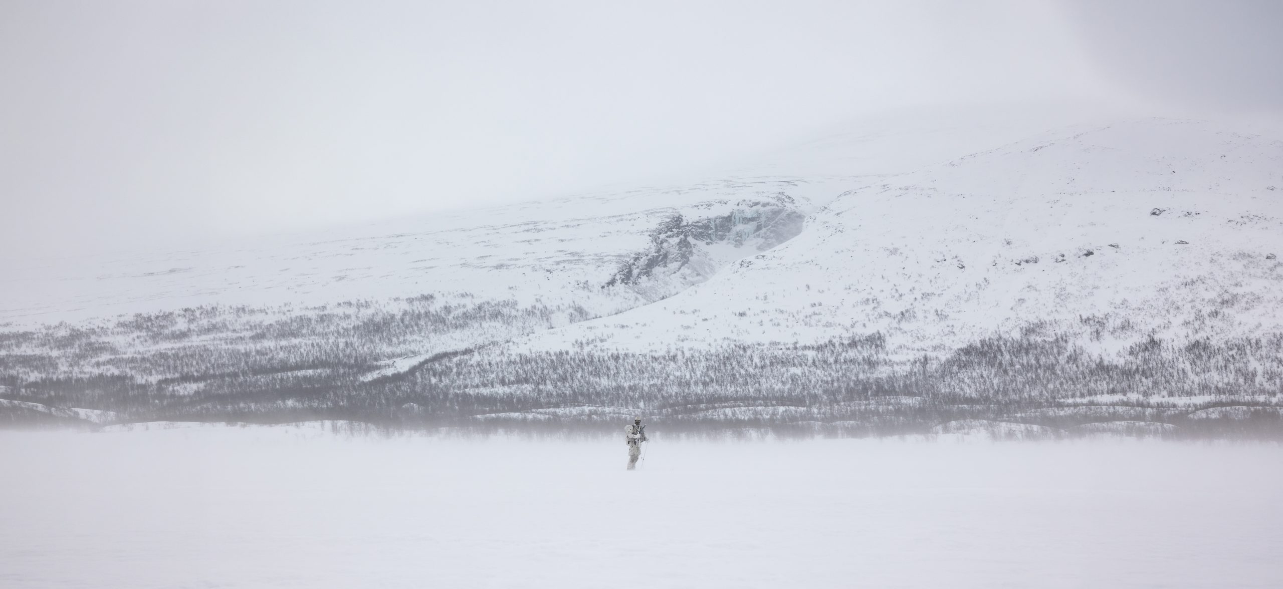 soldat i snölandskap